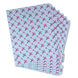 Airplane Theme - for Girls Binder Tab Divider - Set of 6 (Personalized)