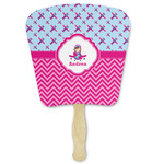 Airplane Theme - for Girls Paper Fan (Personalized)