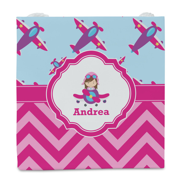 Airplane Theme - for Girls Party Favor Gift Bag - Matte - Front