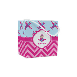 Airplane Theme - for Girls Party Favor Gift Bags - Matte (Personalized)