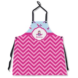 Airplane Theme - for Girls Apron Without Pockets w/ Name or Text