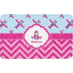 Airplane Theme - for Girls Bath Mat (Personalized)