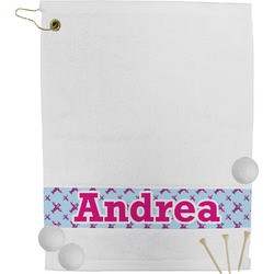 Airplane Theme - for Girls Golf Bag Towel (Personalized)