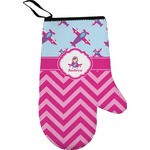 Airplane Theme - for Girls Oven Mitt (Personalized)