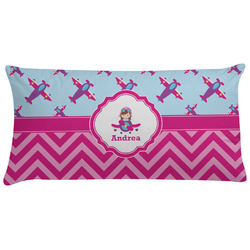 Airplane Theme - for Girls Pillow Case (Personalized)