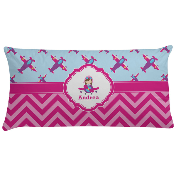 Custom Airplane Theme - for Girls Pillow Case (Personalized)