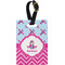 Airplane Theme - for Girls Personalized Rectangular Luggage Tag