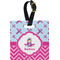 Airplane Theme - for Girls Personalized Square Luggage Tag