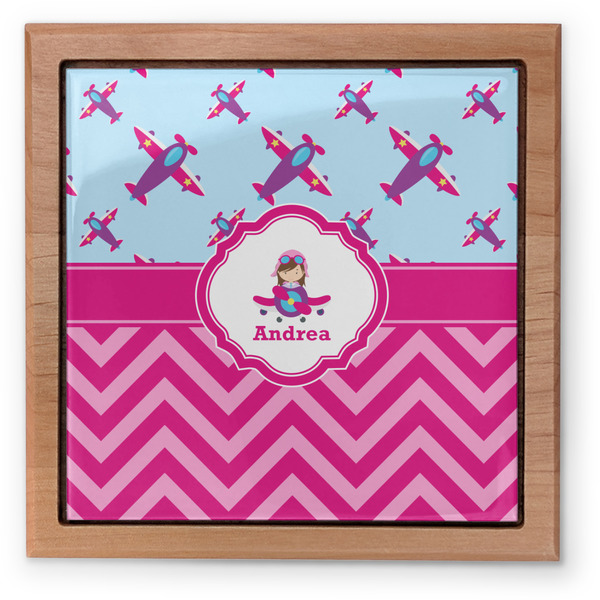 Airplane Theme - for Girls Pet Urn - Apvl