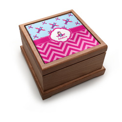 Airplane Theme - for Girls Pet Urn w/ Name or Text