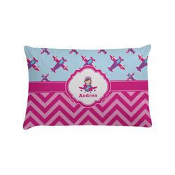 Airplane Theme - for Girls Pillow Case - Standard (Personalized)