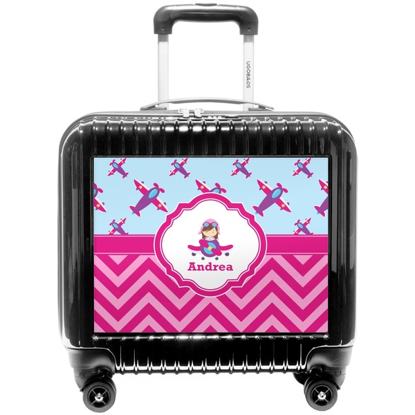 Custom Airplane Theme - for Girls Pilot / Flight Suitcase (Personalized)