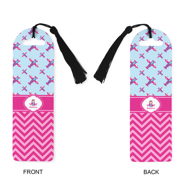 Airplane Theme - for Girls Plastic Bookmarks - Approval