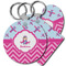 Airplane Theme - for Girls Plastic Keychains