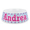 Airplane Theme - for Girls Plastic Dog Bowl (Personalized)
