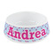 Airplane Theme - for Girls Plastic Dog Bowl - Small (Personalized)