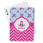 Airplane Theme - for Girls Playing Cards (Personalized)