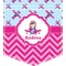 Airplane Theme - for Girls Iron On Faux Pocket (Personalized)