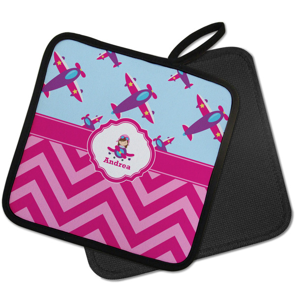 Airplane Theme - for Girls Pot Holders - PARENT MAIN