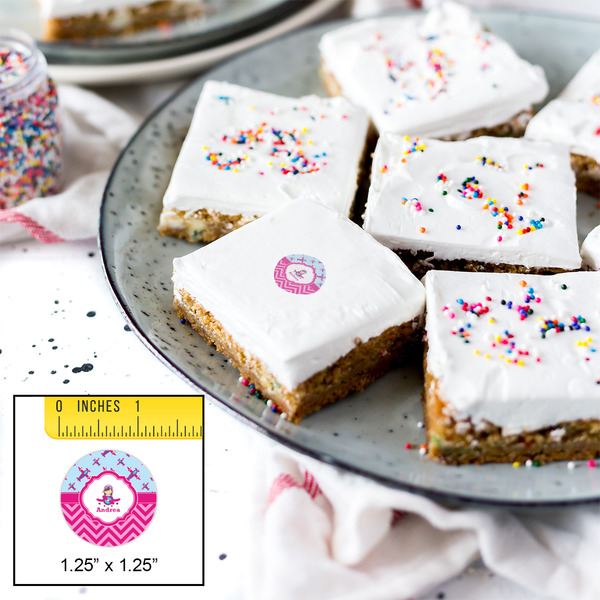 Airplane Theme - for Girls Printed Icing Circle - XSmall - In Context