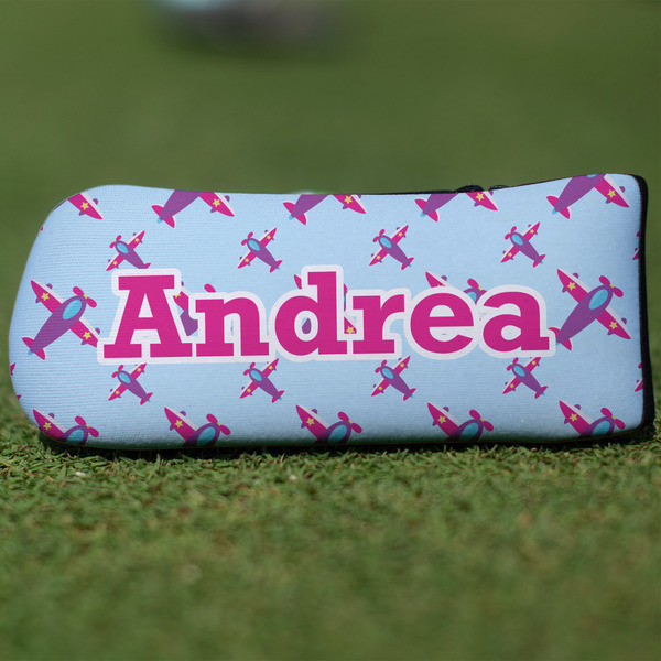 Custom Airplane Theme - for Girls Blade Putter Cover (Personalized)
