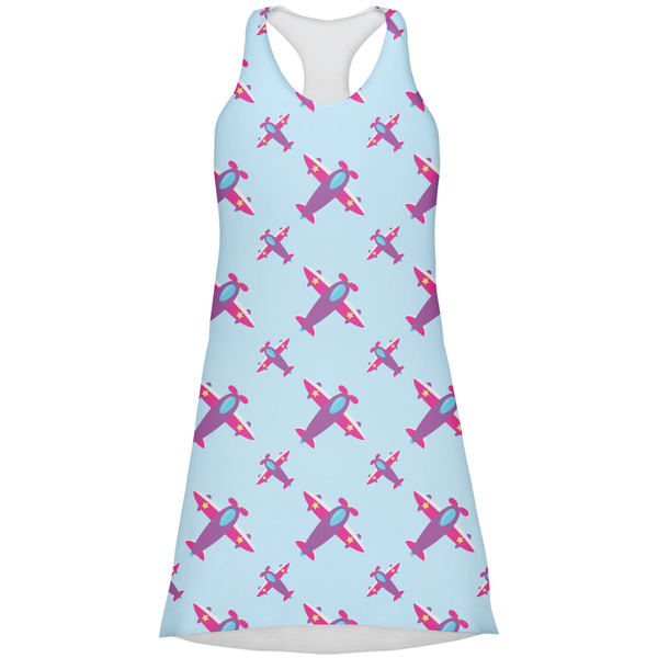 Custom Airplane Theme - for Girls Racerback Dress - X Large