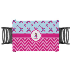 Airplane Theme - for Girls Tablecloth - 58"x58" (Personalized)