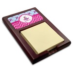 Airplane Theme - for Girls Red Mahogany Sticky Note Holder (Personalized)