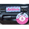 Airplane Theme - for Girls Round Luggage Tag & Handle Wrap - In Context