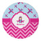 Airplane Theme - for Girls Round Paper Coaster - Approval