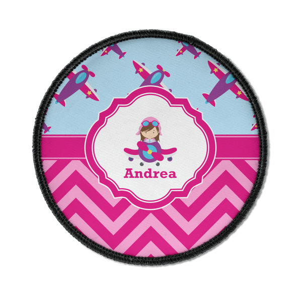 Airplane Theme - for Girls Round Patch
