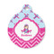 Airplane Theme - for Girls Round Pet Tag