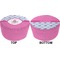 Airplane Theme - for Girls Round Pouf Ottoman (Top and Bottom)