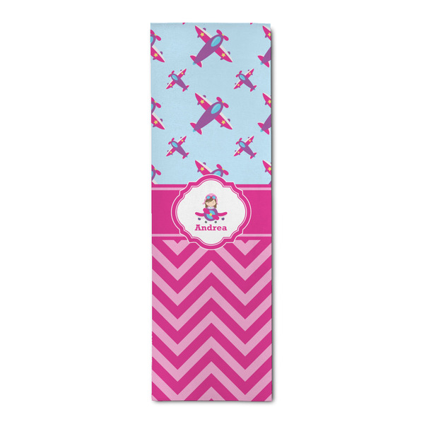 Custom Airplane Theme - for Girls Runner Rug - 2.5'x8' w/ Name or Text