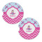 Airplane Theme - for Girls Sandstone Car Coasters - Set of 2