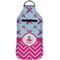 Airplane Theme - for Girls Sanitizer Holder Keychain - Large (Front)