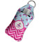 Airplane Theme - for Girls Sanitizer Holder Keychain - Large in Case
