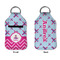 Airplane Theme - for Girls Sanitizer Holder Keychain - Small APPROVAL (Flat)