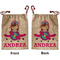 Airplane Theme - for Girls Santa Sack - Front & Back