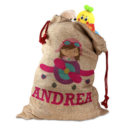 Airplane Theme - for Girls Santa Sack