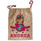 Airplane Theme - for Girls Santa Sack - Front