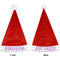 Airplane Theme - for Girls Santa Hats - Front and Back (Double Sided Print) APPROVAL