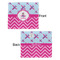 Airplane Theme - for Girls Security Blanket - Front & Back View