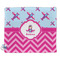 Airplane Theme - for Girls Security Blanket - Front View