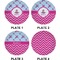 Airplane Theme - for Girls Set of Appetizer / Dessert Plates (Approval)