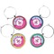 Airplane Theme - for Girls Wine Charms (Set of 4) (Personalized)