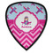 Airplane Theme - for Girls Iron on Shield Patch A w/ Name or Text