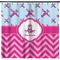 Airplane Theme - for Girls Shower Curtain - Custom Size (Personalized)