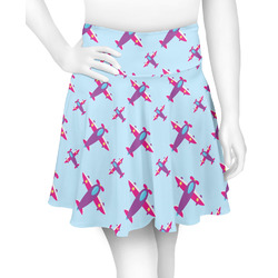 Airplane Theme - for Girls Skater Skirt - 2X Large
