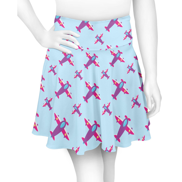 Custom Airplane Theme - for Girls Skater Skirt - Small